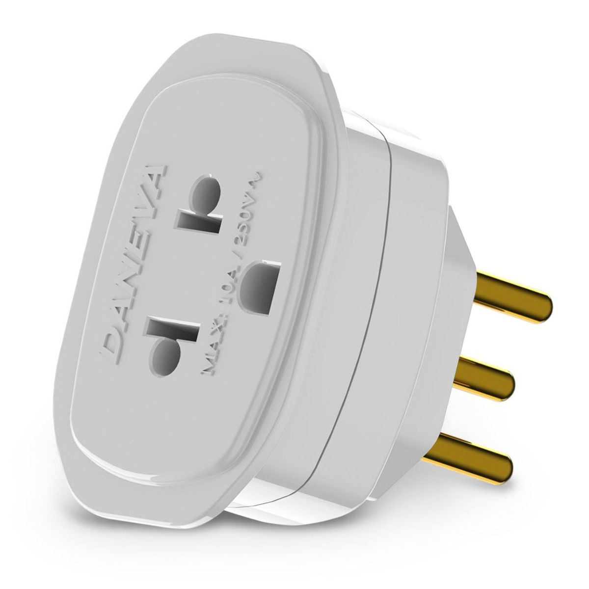 Adaptador Universal Branco 2 Polos T 10A 250V Daneva, marca Legrand - Foto Principal