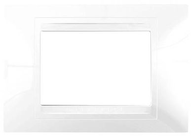 Placa Srie Basic Blanco 4x2 Alumnio