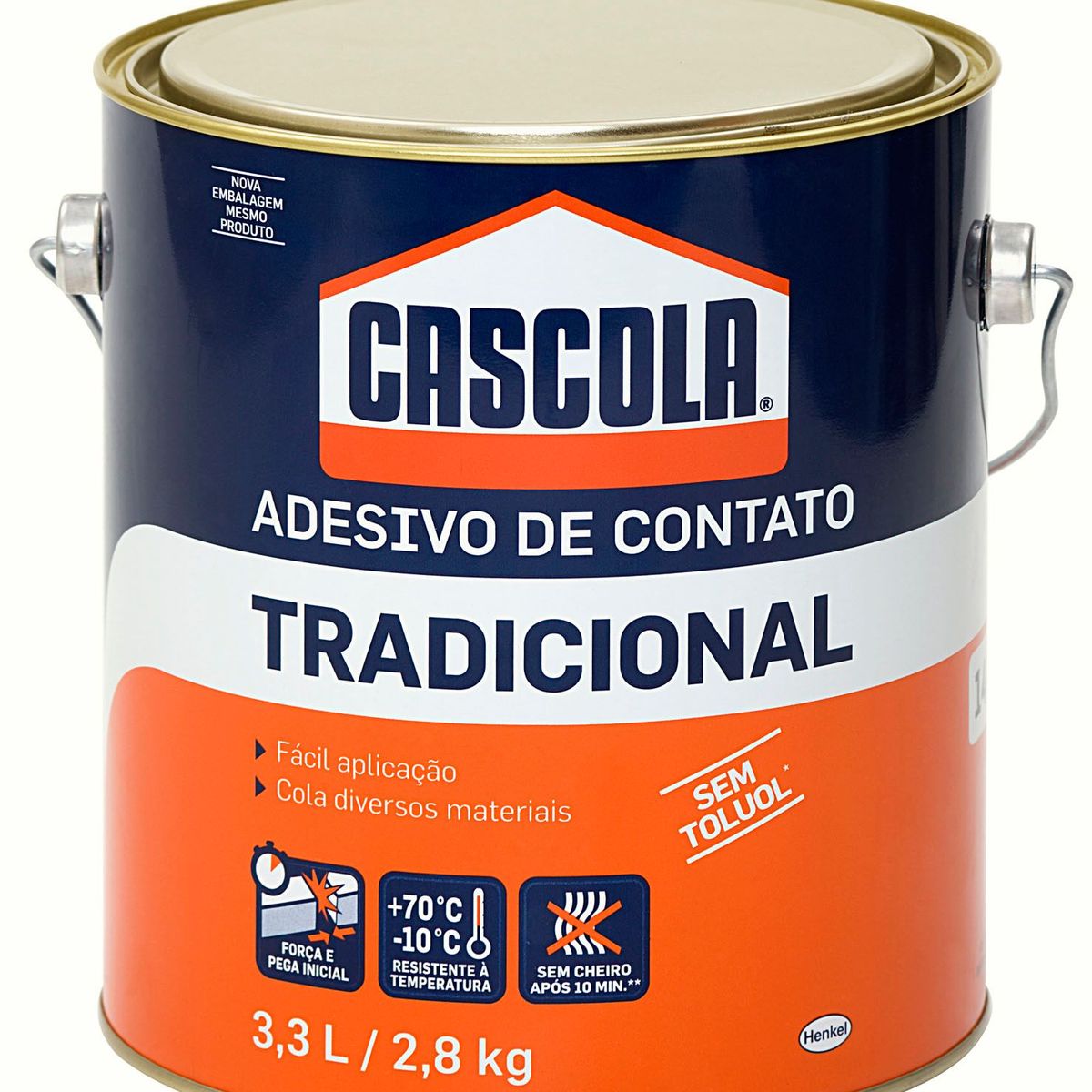 Cola de Contato Tradicional Cascola sem Tuluol 2,8kg, marca Cascola - Foto 2