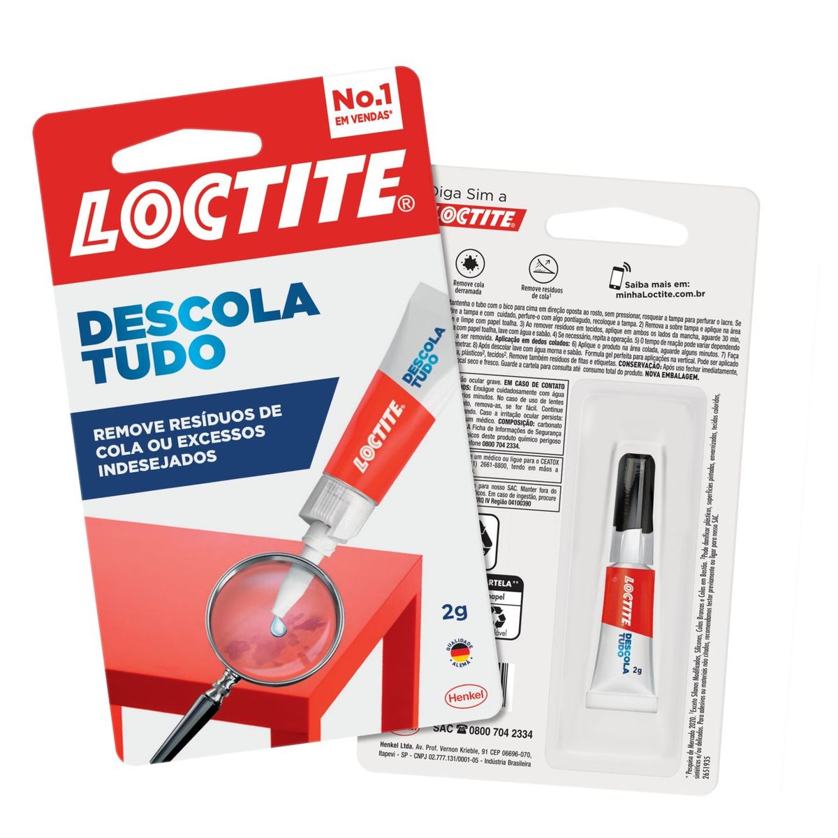 Descola Tudo Transparente 2g, marca Super Bond - Foto Principal