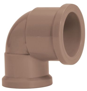 Joelho 90 Soldvel gua Fria marrom 25X20