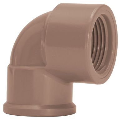 Joelho 90 Soldavel / Roscvel gua Fria marrom 25mmx1/2