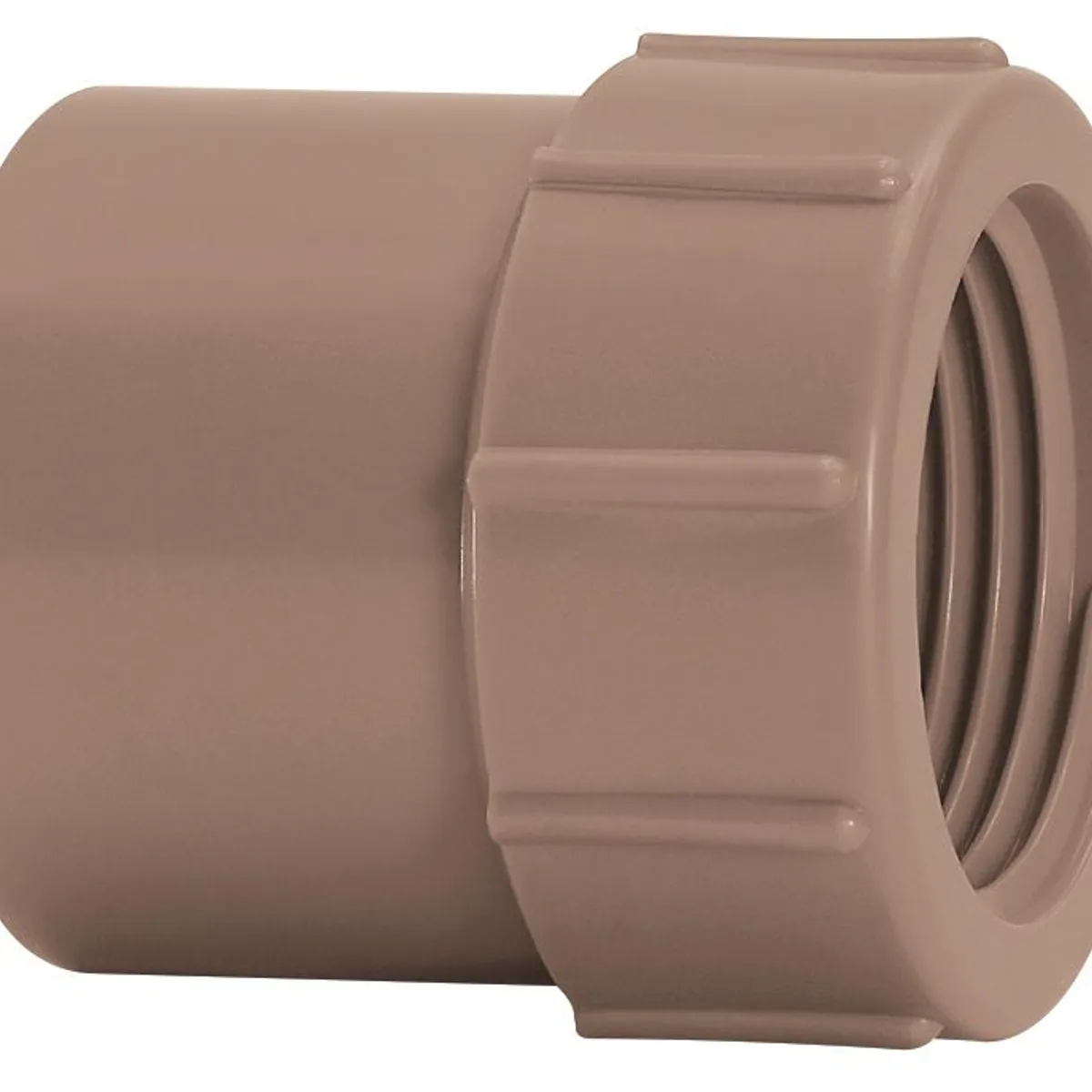 Luva Soldável Roscável Água Fria marrom 20mmx1/2" Amanco, marca Amanco - Foto Principal
