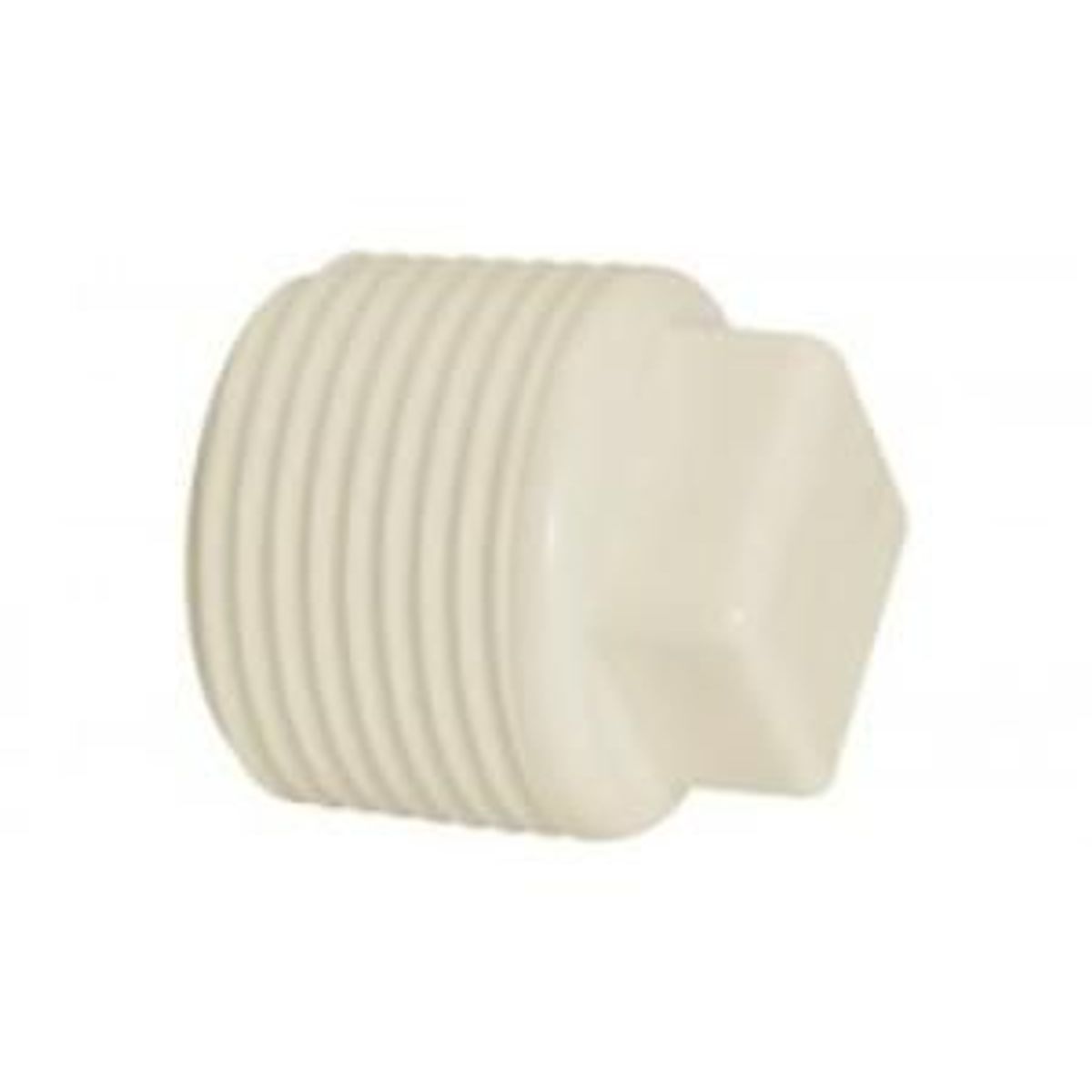 Plugue Roscável Água Fria Branco 3/4", marca Amanco - Foto Principal