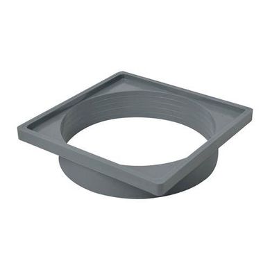 Porta Grelha N13 Quadrada Caixa Sif/Rl 100 Cinza Amanco