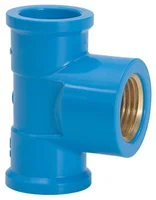 Te Soldavel / Roscável Água Fria Azul Bucha Latão 20mmx1/2"