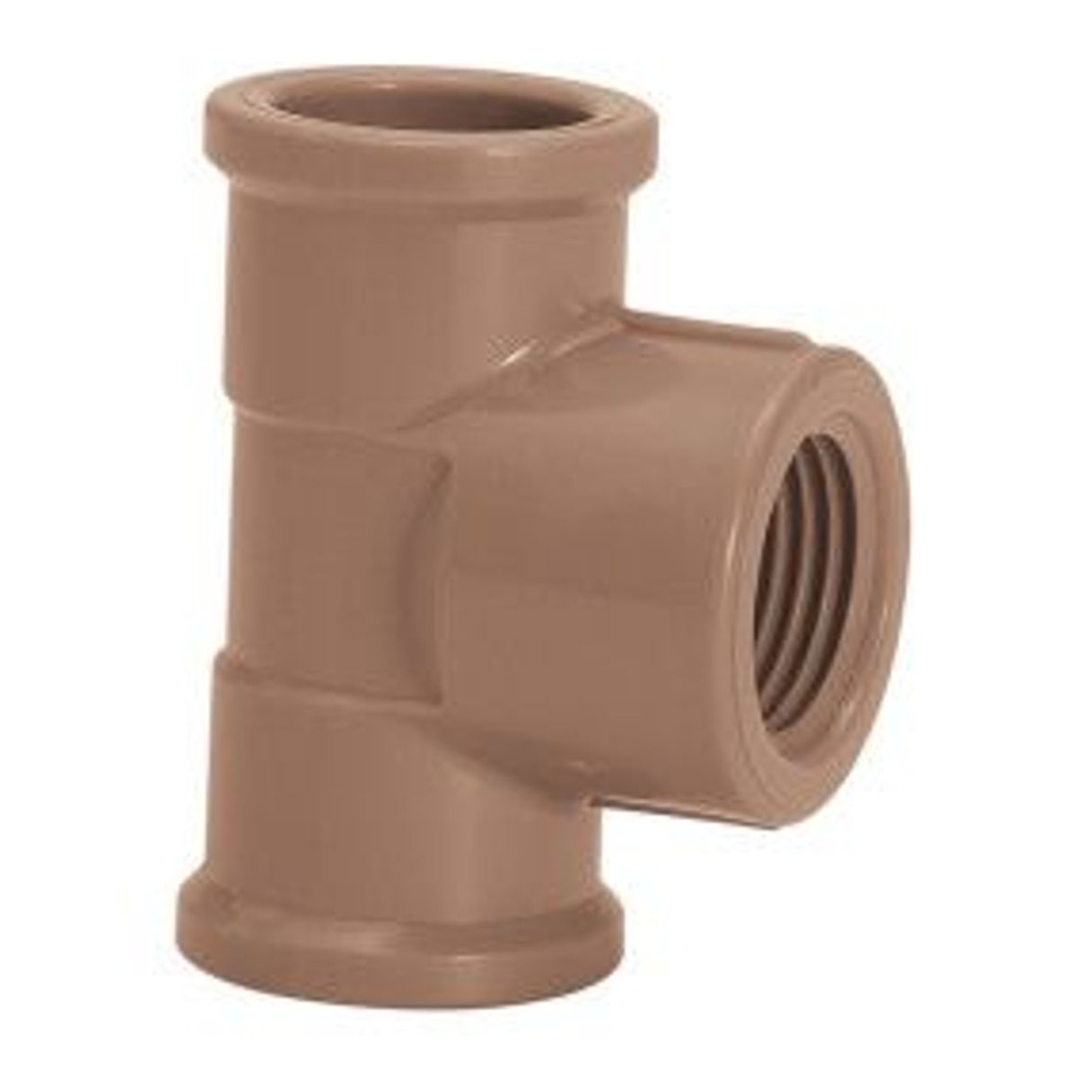 Te Soldavel / Roscável Água Fria marrom 25mmx3/4", marca Amanco - Foto Principal