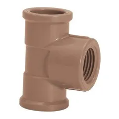 Te Soldavel / Roscável Água Fria marrom 25mmx3/4"