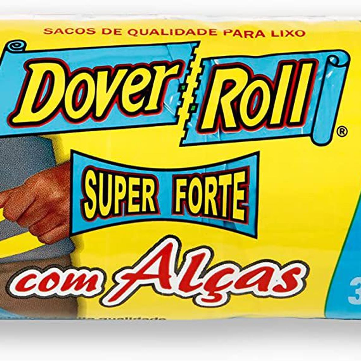 Saco de Lixo Super Forte com Alças 15 Litros com 40 Unidades 39x53cm  Azul Dover-Roll, marca Dover-Roll - Foto Principal