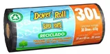Saco de Lixo Super Forte Reciclado 30 Litros com 20 Unidades 59x62cm Preto Dover-Roll