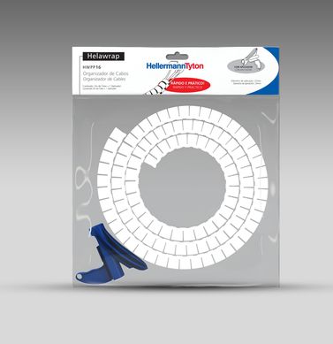 Espiral Helawrap Organizador De Cabos Branca 5/8