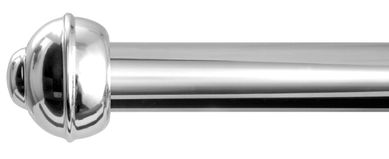 Kit de Varo Alumnio Elegance 2,00m Cromado Prata