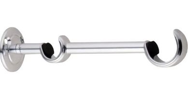 Suporte Leo Duplo Roseta Mdio Cromado 28X19mm