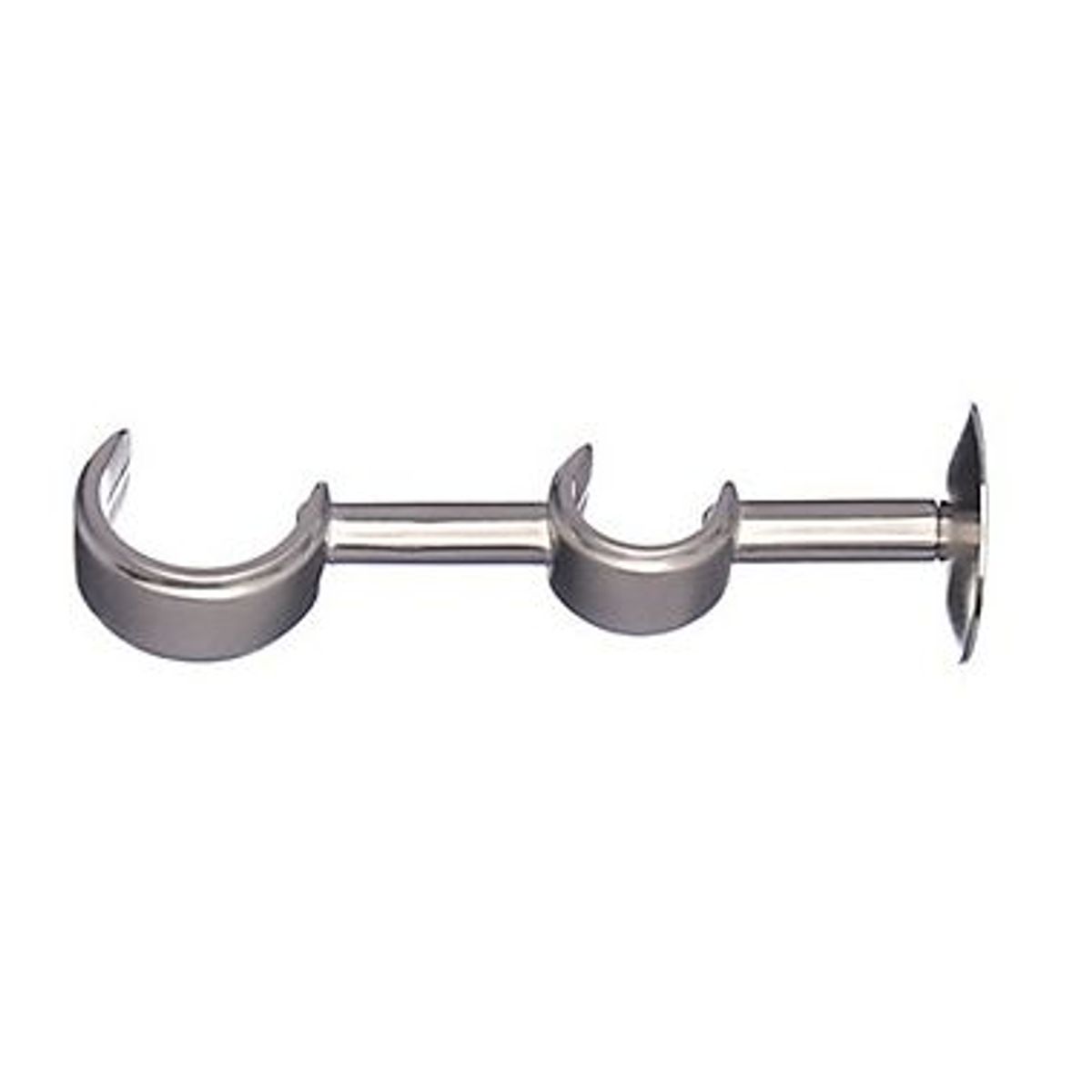 Suporte Leão Duplo Roseta Médio Aço Escovado 28X19mm, marca Couselo - Foto Principal