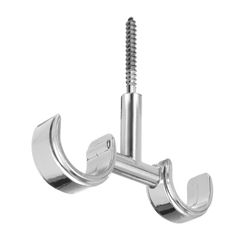 Suporte de Teto Para Varão Duplo Cromado