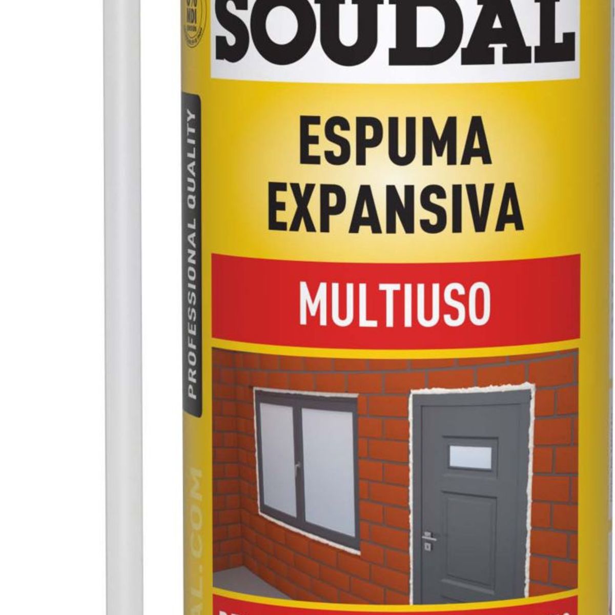 Espuma Manual Diy, Champanhe, 500ml, marca Soudal - Foto Principal