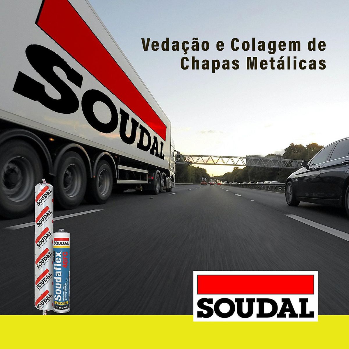 Selante Soudaflex 40FC Cinza Soudal, marca Soudal - Foto 2