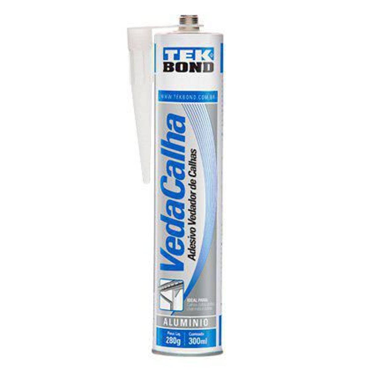 Veda Calha Seal, Alumínio, 300ml/280g, marca Tekbond - Foto Principal