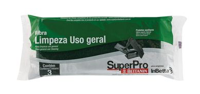 Fibra Limpeza Uso Geral Emb com 3 1 x 40, Verde