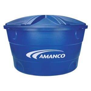 Caixa De gua 310L Polietileno Tampa Encaixe Azul
