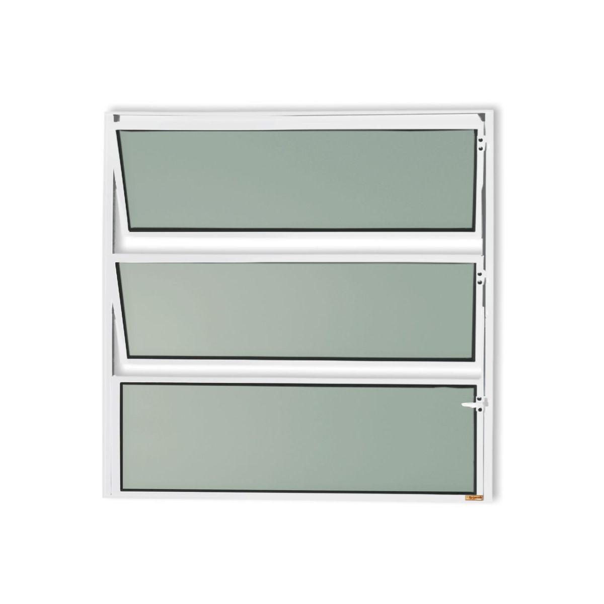 Janela Basculante Alumínio Branco 60x60x2,3cm Master, marca Brimak - Foto 2