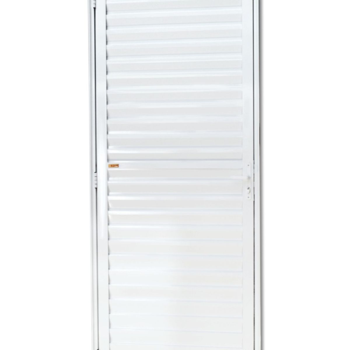 Porta Veneziana Alumínio Branco Direita 210x80x4,6cm L.25, marca Brimak - Foto Principal