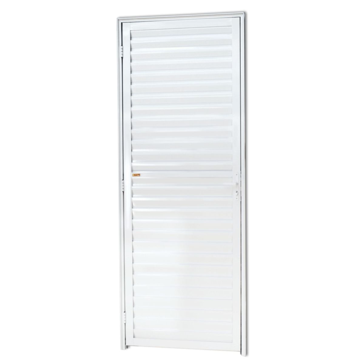 Porta Veneziana Alumínio Branco Direita 210x80x4,6cm L.25, marca Brimak - Foto Principal