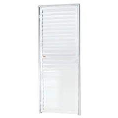 Porta Veneziana Alumínio Branco Direita 210x80x4,6cm L.25