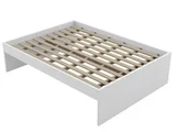 Cama de Casal 2 Volumes, Branco