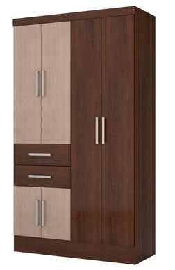 Roupeiro 6 Portas e 2 Gavetas 204x110x47cm Amarula