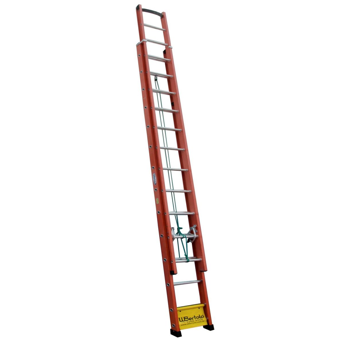 Escada FVD Extensivel 24 Degraus Vermelho, marca W BERTOLO - Foto Principal