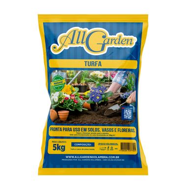 Substrato para plantio Turfa All Garden saco 5Kg