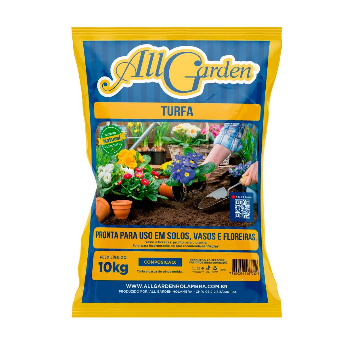 Substrato para Plantio Turfa Saco 10Kg All Garden, marca All Garden - Foto Principal