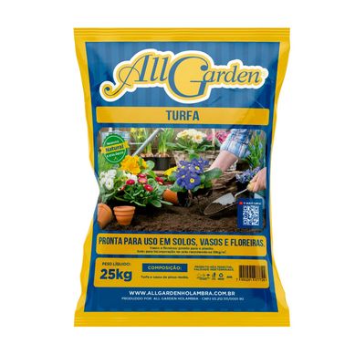 Substrato para Plantio Turfa All Garden Saco 25Kg