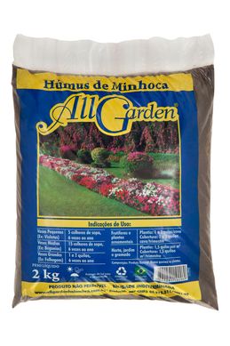 Adubo Orgnico Hmus de Minhoca All Garden saco 2Kg