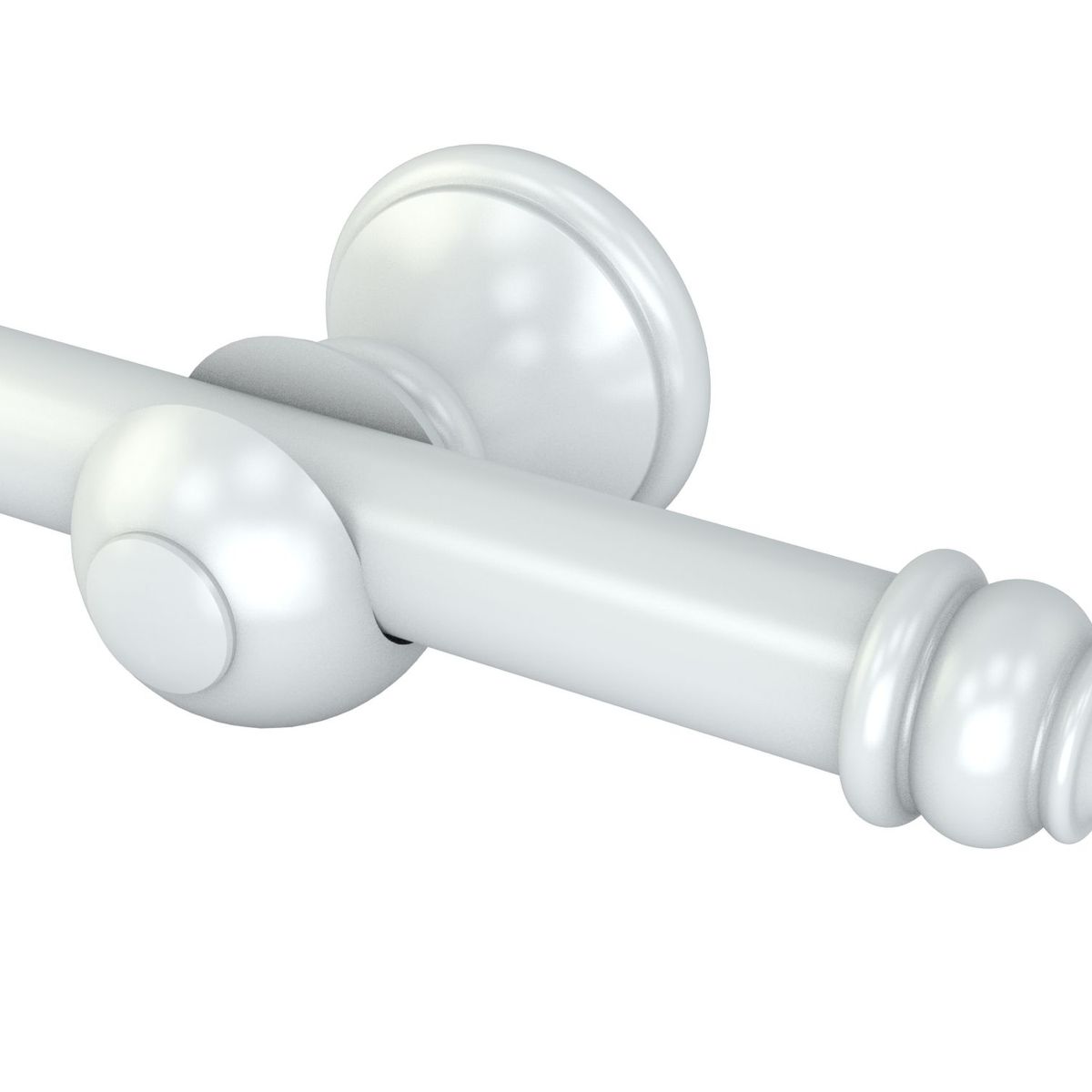 Kit Varao 1,50m 19mm Fino Aço Eco Euro Branco Belchior, marca Belchior - Foto Principal