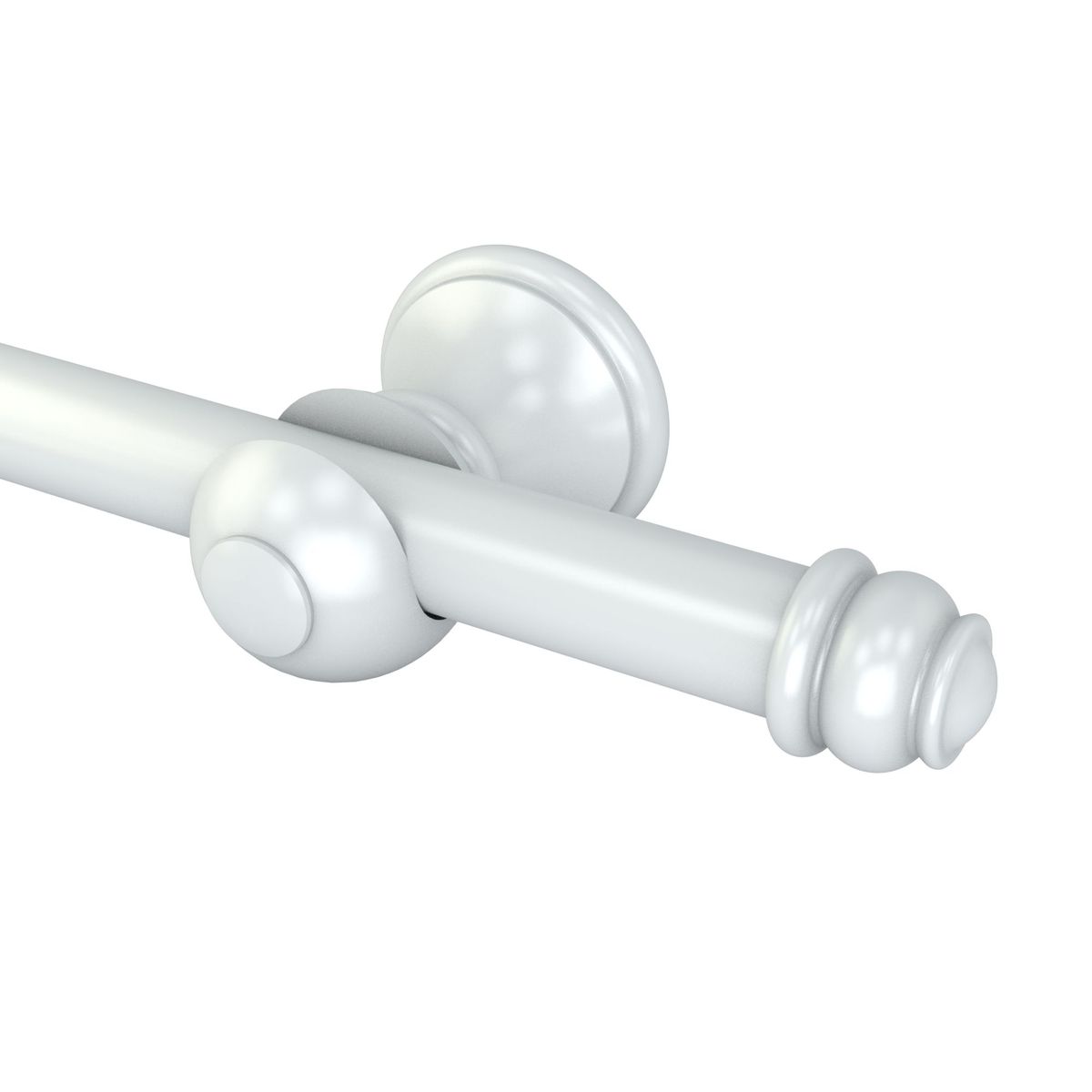 Kit Varao 1,50m 19mm Fino Aço Eco Euro Branco Belchior, marca Belchior - Foto Principal