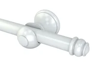 Kit Varao 1,50m 19mm Fino Aço Eco Euro Branco Belchior