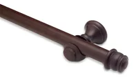 Kit Varao 2,00m 19mm Fino Aço Eco Euro Imbuia Belchior