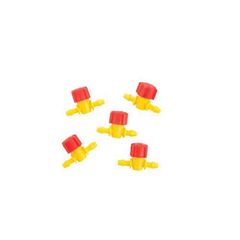 Válvula Plastica Kit 5 Peças, Amarelo