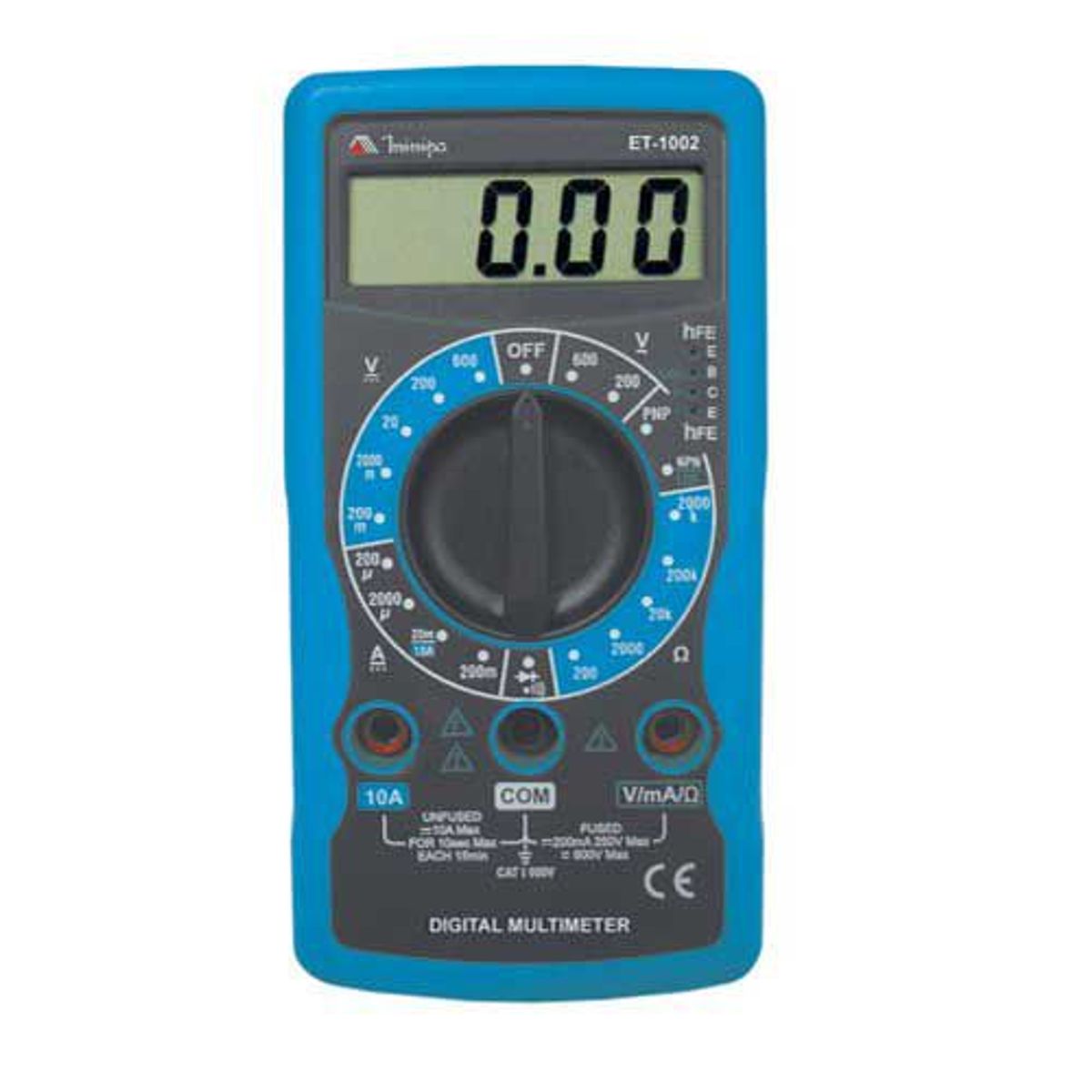 Multímetro Digital Et-1002 Cat I 600V, marca MINIPA - Foto Principal