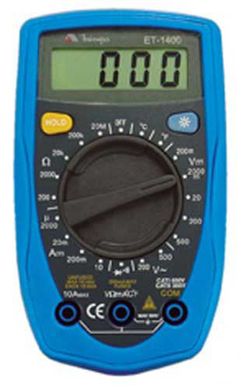 Multmetro Digital Et-1400 Cat Ii 300V