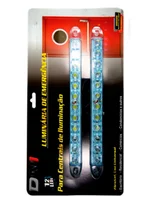 Luminária Emergência para Central Alarme 12 Leds 24V, Branco