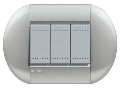Placa 3 Postos 4x2 13x1x8cm LivingLight Branco