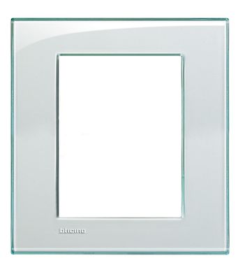 Placa 6 Postos Quadrado 4x4 13x13cm LivingLight Cristal