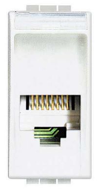 Mdulo Tomada RJ11 4Fios 4,5x2,5cm Branco