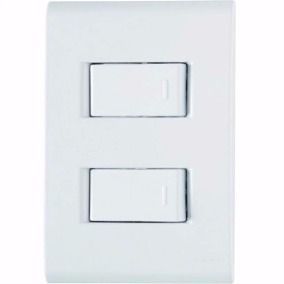 Tampa Interruptor Pulsador sem Difusor para 2 Mdulos 4,4x3,2x2,2cm Branco