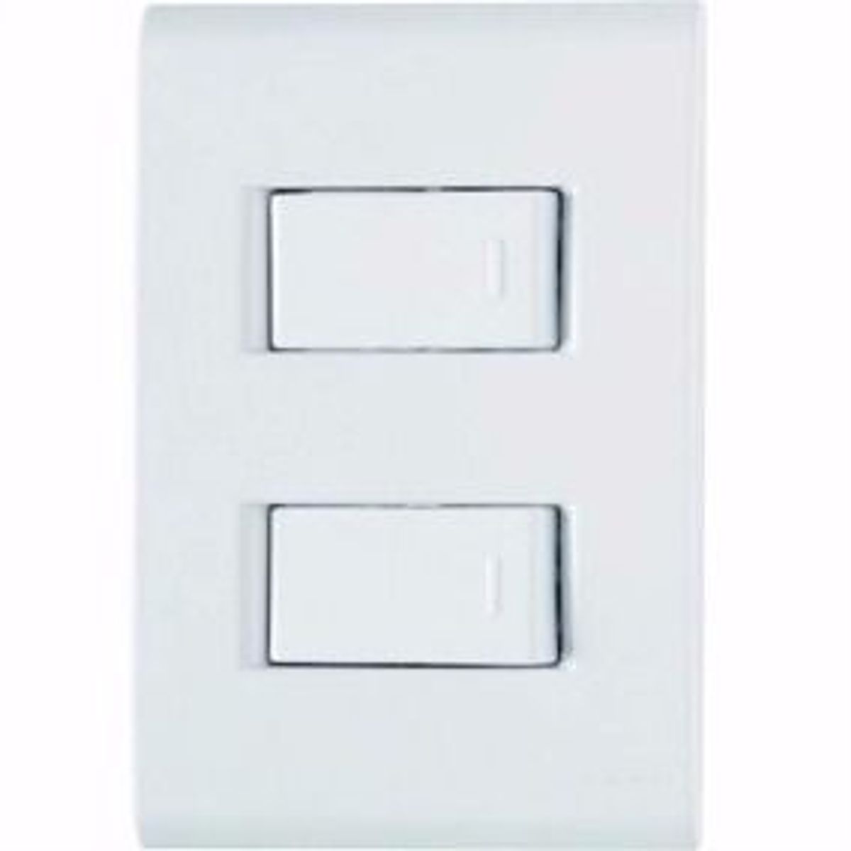 Tampa Interruptor Pulsador sem Difusor para 2 Módulos 4,4x3,2x2,2cm Branco, marca Pial - Foto Principal