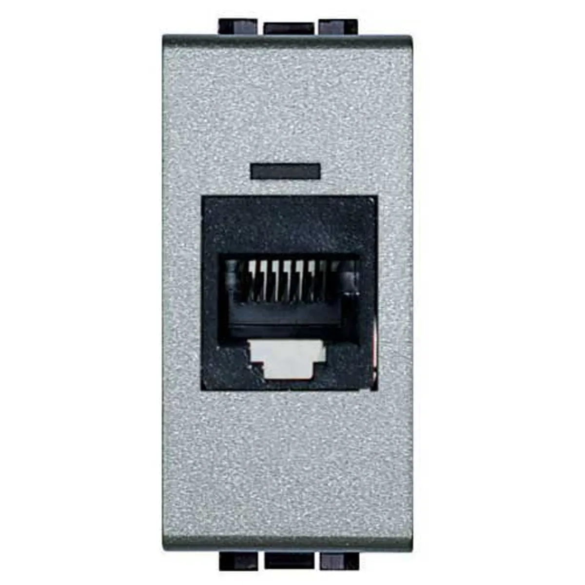 Módulo de Entrada RJ11 4 Fios 4,4x3,2x2,2cm Cromado, marca Pial - Foto Principal