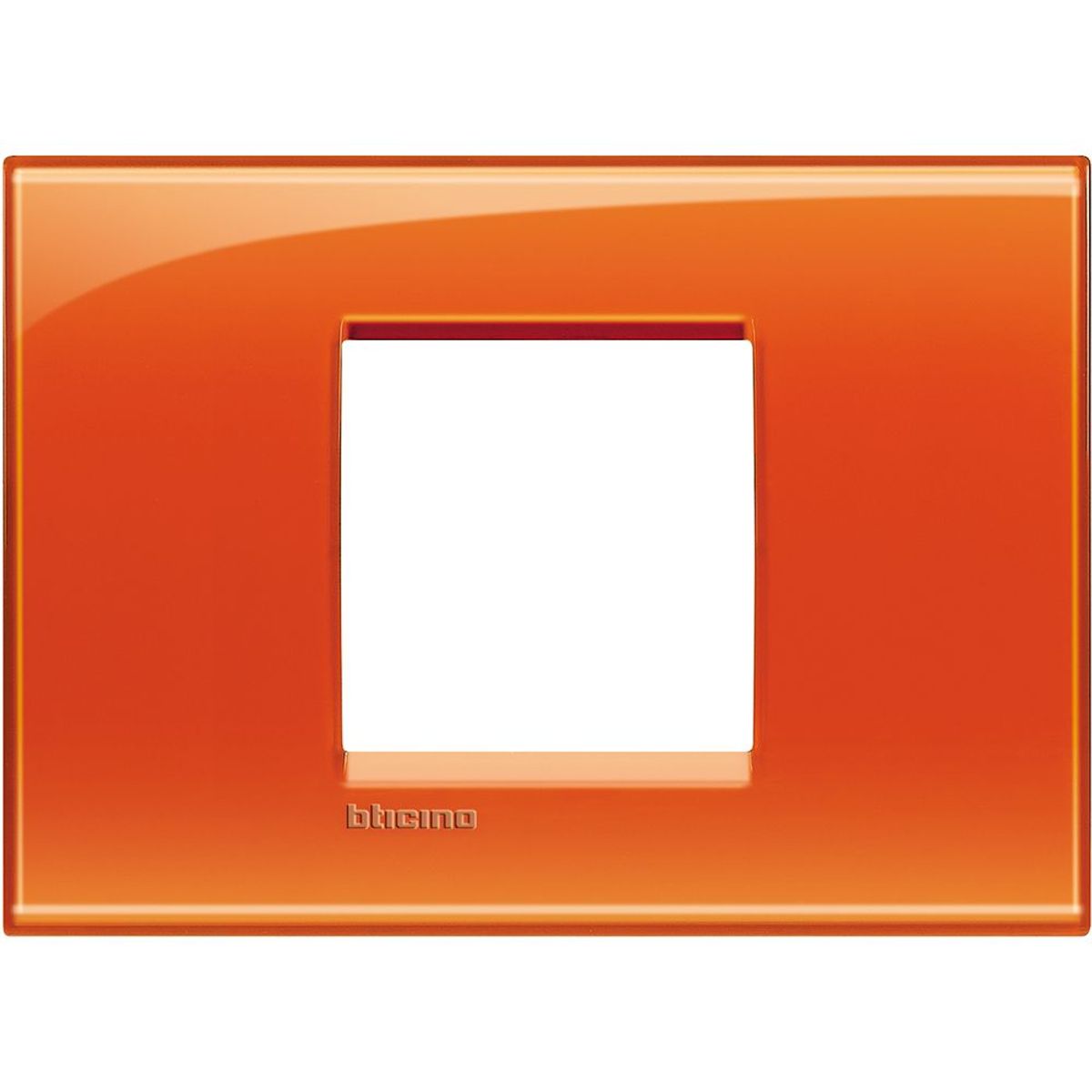 Placa Quadrada 2 Postos Central Arancio, 4x2cm, marca Pial - Foto Principal